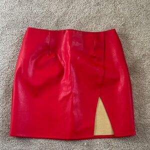 Superdown Vibrant Red Pencil Skirt